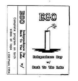 EGO INDEPENDENCE DAY BACK TO THE LAKE logo