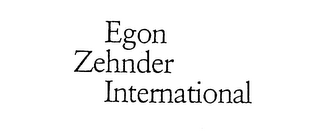 EGON ZEHNDER INTERNATIONAL logo