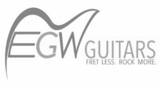 EGW GUITARS FRET LESS. ROCK MORE. logo