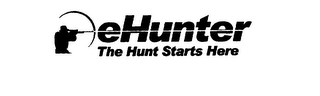 EHUNTER THE HUNT STARTS HERE logo