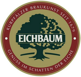 EICHBAUM KURPFÄLZER BRAUKUNST SEIT 1679GENUSS IM SCHATTEN DER EICHE logo
