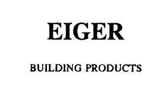 EIGER BUILDING PRODUCTS logo