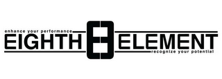 EIGHTH ELEMENT ENHANCE YOUR PERFORMANCE RECOGNIZE YOUR POTENTIAL logo