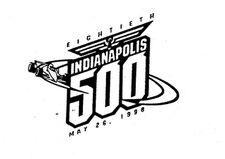 EIGHTIETH INDIANAPOLIS 500 MAY 26, 1996 logo