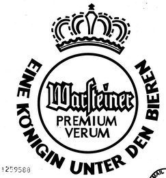 EINE KONIGIN UNTER DEN BIEREN WARSTEINER PREMIUM VERUM logo