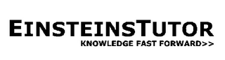 EINSTEINSTUTOR KNOWLEDGE FAST FORWARD >> logo