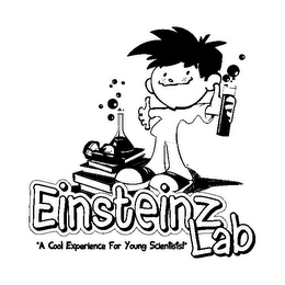 EINSTEINZ LAB "A COOL EXPERIENCE FOR YOUNG SCIENTISTS!" logo