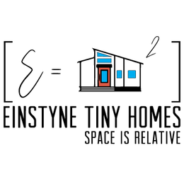 EINSTYNE TINY HOMES SPACE IS RELATIVE logo