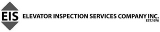 EIS ELEVATOR INSPECTION SERVICES COMPANY INC. EST. 1976 logo