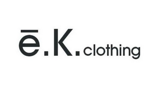 E.K. CLOTHING logo