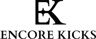 EK ENCORE KICKS logo