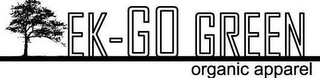 EK- GO GREEN ORGANIC APPAREL logo