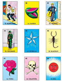 EL BORRACHO LA SANDIA EL MUSICO EL SOLDADO LA ESTRELLA EL ALACRAN LA ROSA LA CALAVERA EL SOL logo