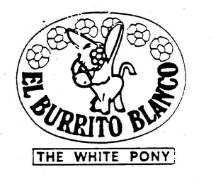 EL BURRITO BLANCO THE WHITE PONY logo