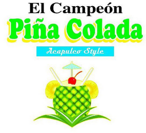 EL CAMPEON PINA COLADA ACULPULCO STYLE logo