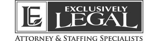 EL EXCLUSIVELY LEGAL ATTORNEY & STAFFING SPECIALISTS logo