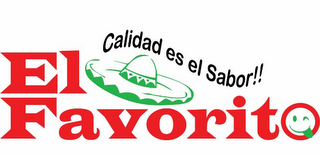 EL FAVORITO CALIDAD ES EL SABOR!!" logo