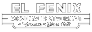 EL FENIX MEXICAN RESTAURANT FAMOUS SINCE 1918 logo