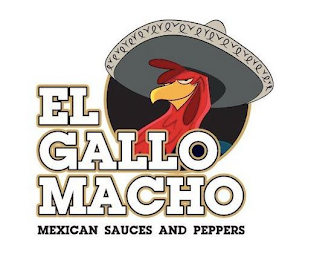 EL GALLO MACHO MEXICAN SAUCES AND PEPPERS logo