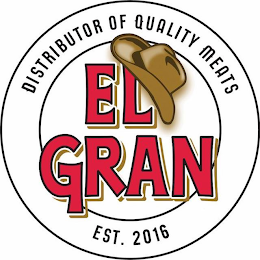 EL GRAN DISTRIBUTOR OF QUALITY MEATS EST. 2016 logo