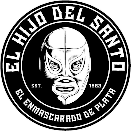 EL HIJO DEL SANTO. EL ENMASCARADO DE PLATA. EST. 1982 logo