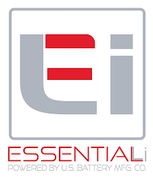 EL I ESSENTIALLI POWERED BY U.S. BATTERY MFG. CO. logo