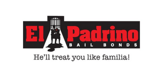 EL PADRINO BAIL BONDS HE'LL TREAT YOU LIKE FAMILIA! logo