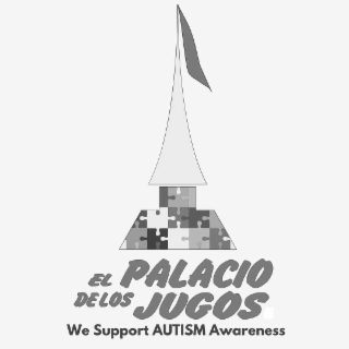 EL PALACIO DELOS JUGOS WE SUPPORT AUTISM AWARENESS logo