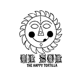 EL SOL THE HAPPY TORTILLA logo