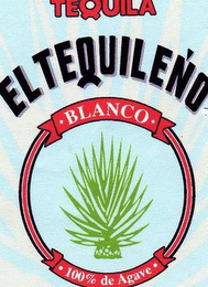 EL TEQUILENO TEQUILA · BLANCO · 100% DE AGAVE · logo