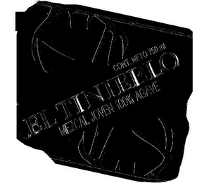 EL TINIEBLO CONT. NETO 750ML MEZCAL JOVEN 100% AGAVE logo