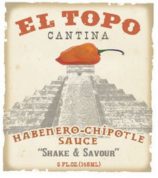 EL TOPO CANTINA HABENERO-CHIPOTLE SAUCE "SHAKE & SAVOUR" 5 FL. OZ (148ML) logo