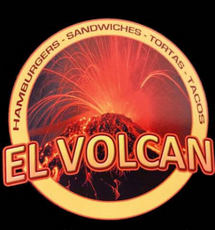 EL VOLCAN HAMBURGERS-SANDWICHES-TORTAS-TACOS logo