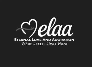 ELAA ETERNAL LOVE AND ADORATION WHAT LASTS, LIVES HERE logo