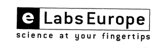 ELABS EUROPE SCIENCE AT YOUR FINGERTIPS logo