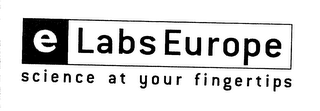 ELABS EUROPE SCIENCE AT YOUR FINGERTIPS logo