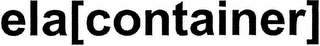 ELA[CONTAINER] logo
