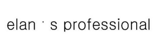 ELAN · S PROFESSIONAL logo