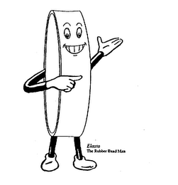 ELASTO THE RUBBER BAND MAN logo