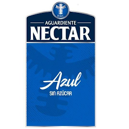 E.L.C. AGUARDIENTE NECTAR AZUL SIN AZÚCAR logo