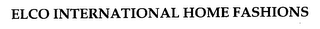 ELCO INTERNATIONAL HOME FASHIONS logo