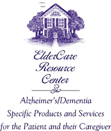 ELDERCARE RESOURCE CENTER ALZHEIMER'S/DEMENTIA SPECIFIC PRODUCTS AND SERVICES FOR THE PATIENT AND THEIR CAREGIVER logo