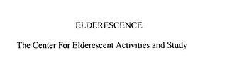 ELDERESCENCE THE CENTER FOR ELDERESCENT ACTIVITIES AND STUDY logo