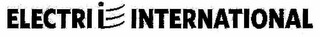 ELECTRI I INTERNATIONAL logo