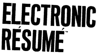 ELECTRIC RESUME' logo