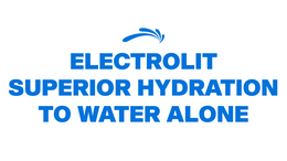 ELECTROLIT SUPERIOR HYDRATION TO WATER ALONE logo