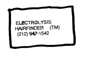 ELECTROLYSIS HAIRFINDER logo