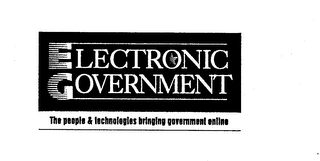 ELECTRONIC GOVERNMENT THE PEOPLE & TECHNOLOGIES BRINGING GOVERNMENT ONLINE logo