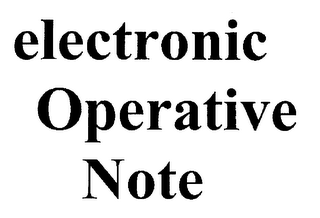 ELECTRONIC OPERATIVE NOTE logo