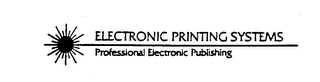 ELECTRONIC PRINTING SYSTEMS PROFESSIONAL ELECTRONIC PUBLISHING logo